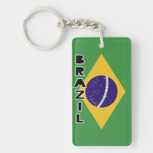 Braziliaanse vlag sleutelhanger