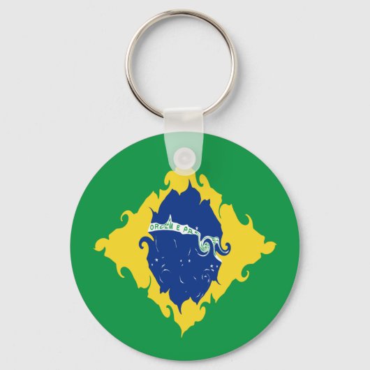 Braziliaanse vlag sleutelhanger (Voorkant)