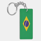 Braziliaanse vlag sleutelhanger (Voorkant Links)