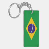 Braziliaanse vlag sleutelhanger (Voorkant Links)