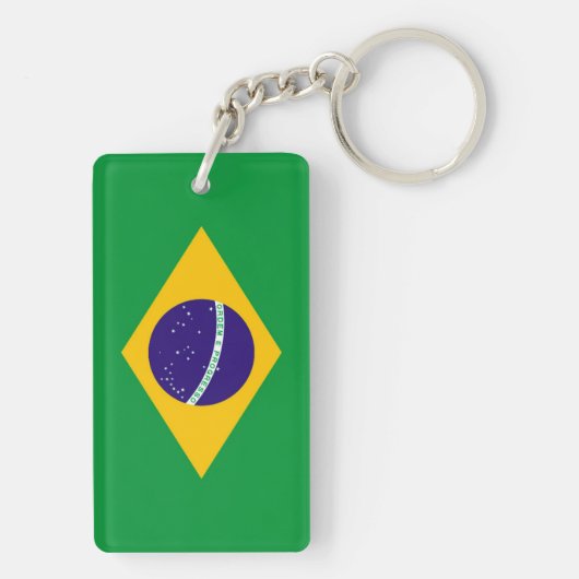 Braziliaanse vlag sleutelhanger (achterkant)