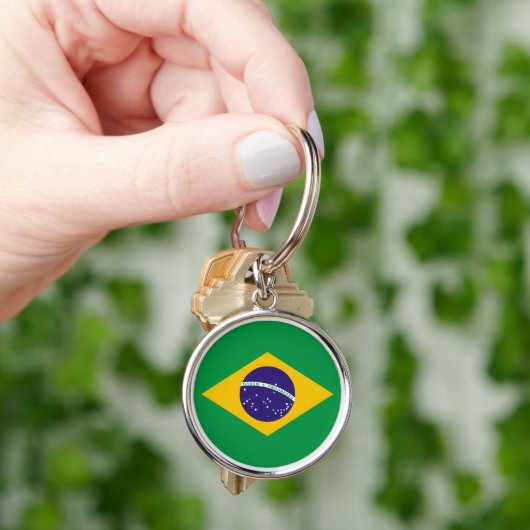 Braziliaanse vlag-Sleutelhanger Sleutelhanger (Hand)