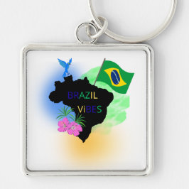 Braziliaanse Vlag Sleutelhanger – Stijlvol & Reis