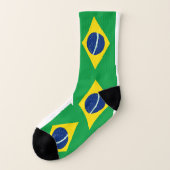 Braziliaanse vlag sokken (Links - buitenkant)