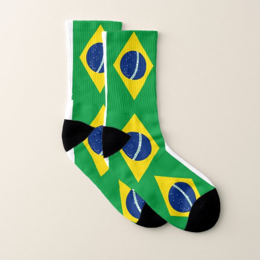 Braziliaanse vlag sokken (Paar)