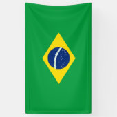 Braziliaanse vlag spandoek (Verticaal)