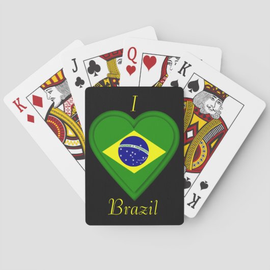 Braziliaanse vlag speelkaarten (Achterkant)