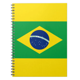 Braziliaanse vlag Spiral Photo Notebook Notitieboek