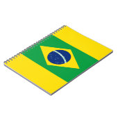 Braziliaanse vlag Spiral Photo Notitieboek (Linkerzijde)