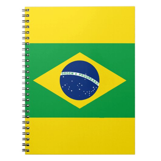 Braziliaanse vlag Spiral Photo Notitieboek (Voorkant)