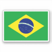 Braziliaanse vlag sticker (Voorkant)