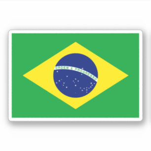 Braziliaanse vlag sticker