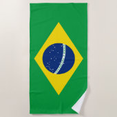 Braziliaanse vlag strandlaken (Voorkant)