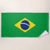 Braziliaanse vlag strandlaken (Voorkant)