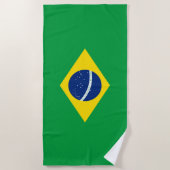Braziliaanse vlag strandlaken (Voorkant)