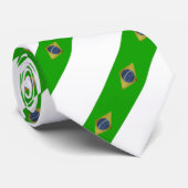 Braziliaanse vlag stropdas (Opgerold)