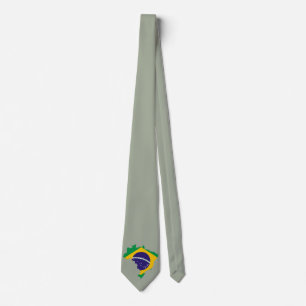 Braziliaanse vlag stropdas