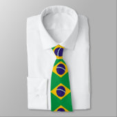 Braziliaanse vlag stropdas (Gebonden)