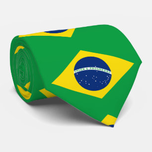 Braziliaanse vlag stropdas