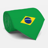 Braziliaanse vlag stropdas (Opgerold)