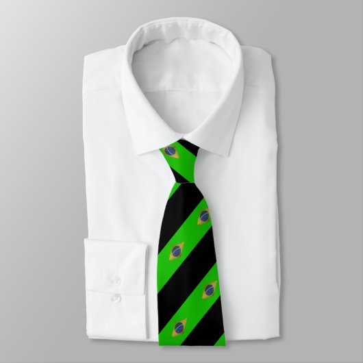 Braziliaanse vlag stropdas (Gebonden)