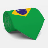 Braziliaanse vlag stropdas (Opgerold)