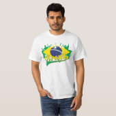 Braziliaanse vlag t-shirt (Voorkant volledig)