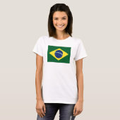 Braziliaanse vlag t-shirt (Voorkant volledig)