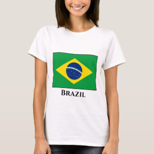 Braziliaanse vlag t-shirt
