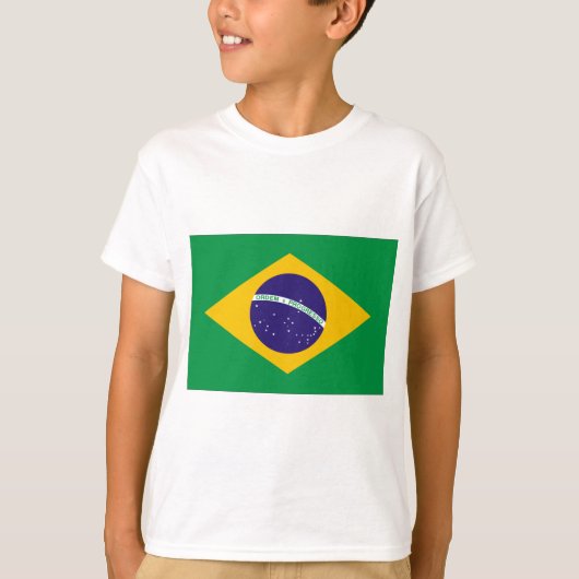 Braziliaanse vlag t-shirt (Voorkant)