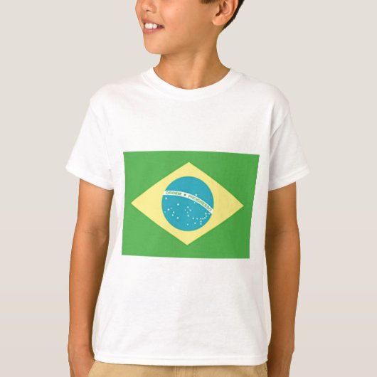 Braziliaanse vlag t-shirt (Voorkant)