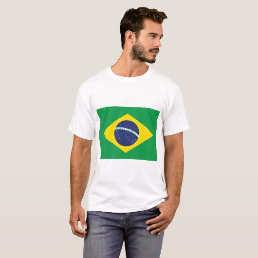 Braziliaanse vlag. t-shirt (Voorkant volledig)