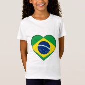 Braziliaanse vlag t-shirt (Voorkant)