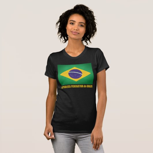Braziliaanse vlag t-shirt (Voorkant volledig)