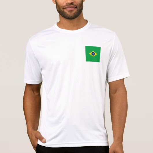 Braziliaanse vlag t-shirt (Voorkant)