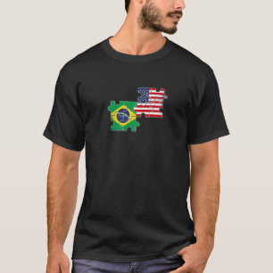 Braziliaanse vlag t-shirt
