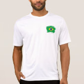 Braziliaanse vlag t-shirt (Voorkant)