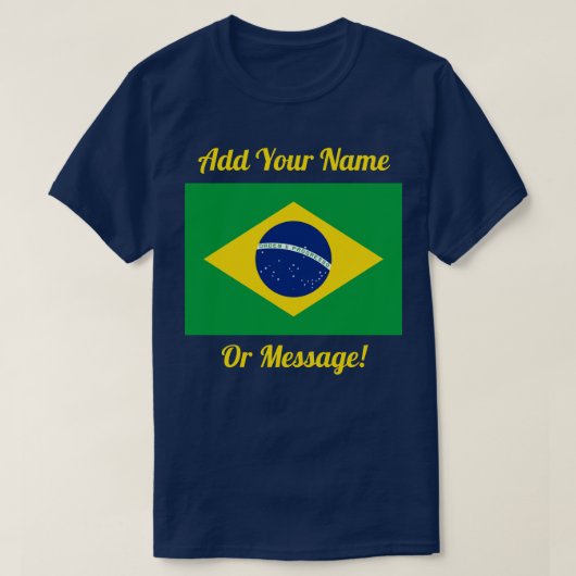 Braziliaanse vlag T-Shirt (Design voorkant)
