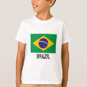 Braziliaanse vlag t-shirt (Voorkant)