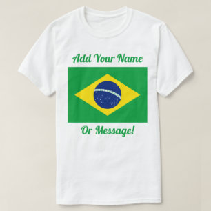 Braziliaanse vlag t-shirt