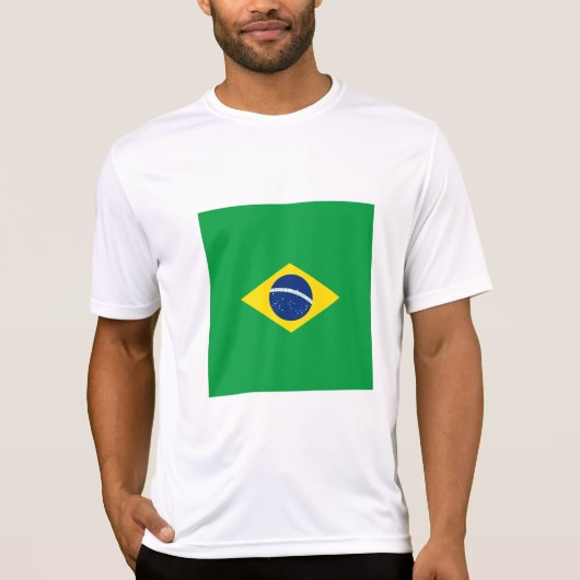 Braziliaanse vlag t-shirt (Voorkant)