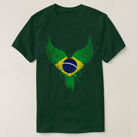 Braziliaanse vlag t-shirt (Design voorkant)
