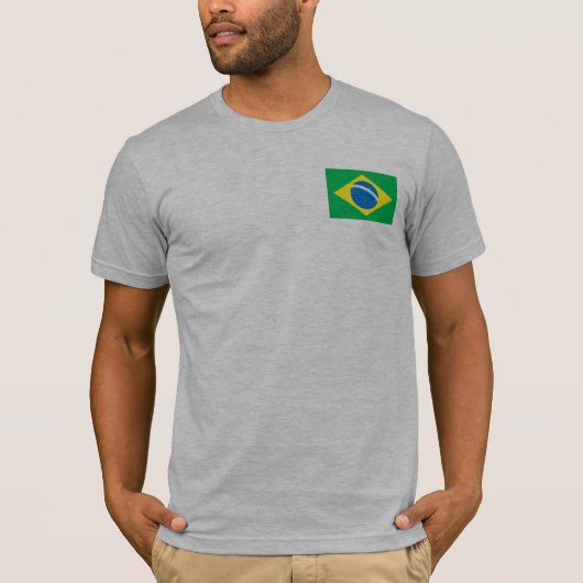 Braziliaanse vlag T-shirts en cadeautjes (Voorkant)