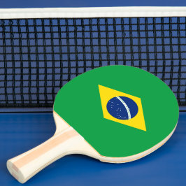 Braziliaanse vlag tafeltennisbatje