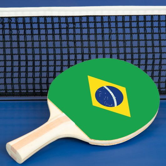 Braziliaanse vlag tafeltennisbatje (Insitu)