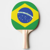 Braziliaanse vlag tafeltennisbatje (Achterkant)