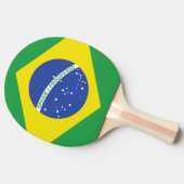 Braziliaanse vlag tafeltennisbatje (Zijkant)