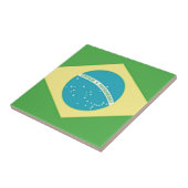 Braziliaanse vlag tegeltje (Zijkant)