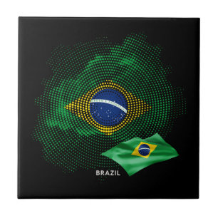Braziliaanse vlag tegeltje
