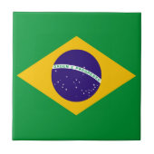 Braziliaanse vlag tegeltje (Voorkant)